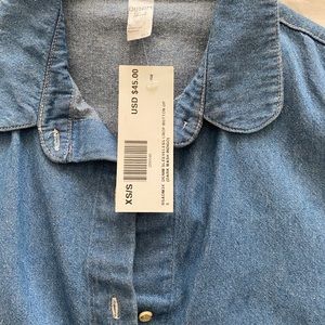 American apparel denim top